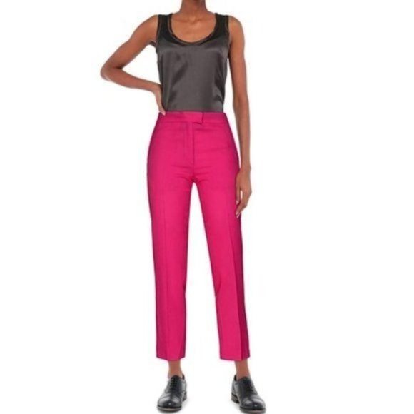 PS PAUL SMITH Wool Pant Straight Leg‎ Trouser Fuchsia Made in Portugal, 4-6